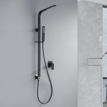 Matte Black Shower Set With Faucet