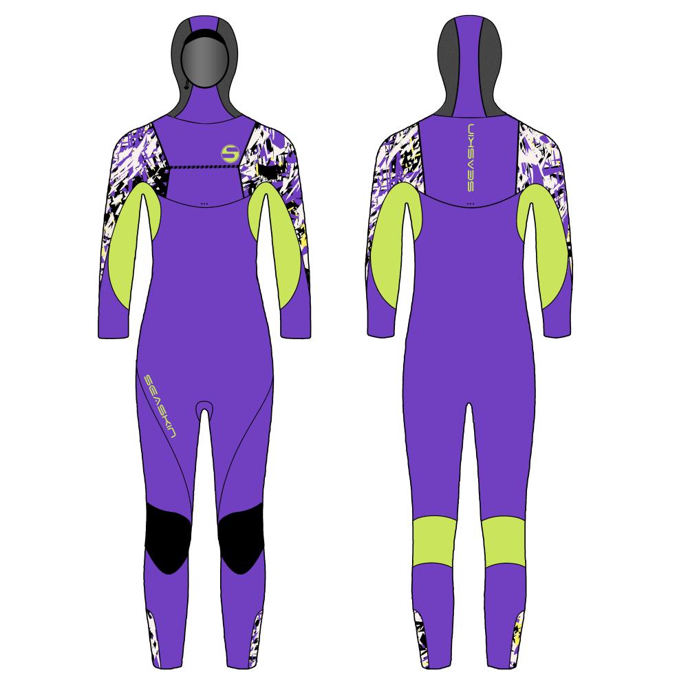 Zip-satroka saskin zip surfing wetsuit