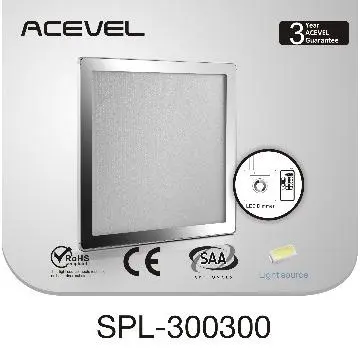 dimmable 300x 300mm CE, SAA approved led ceiling panel light