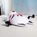 Máscara de cosplay facial japonesa de raposa branca