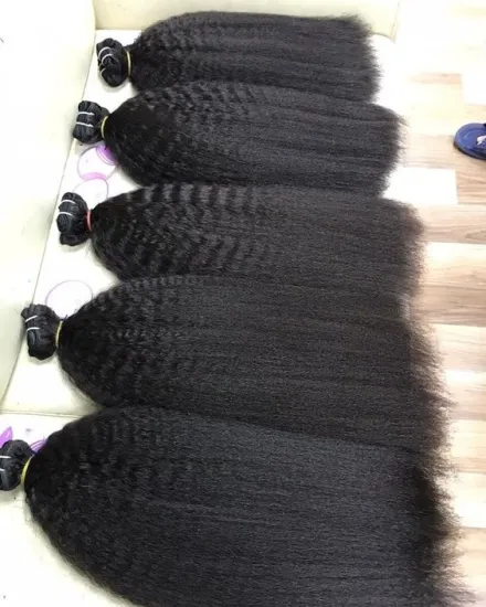 Cheap price Free sample high quality real human hair yaki bundles with closure mink virgin brazilian silky kinky straight hair