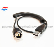 USB to lock plug connector for automobile