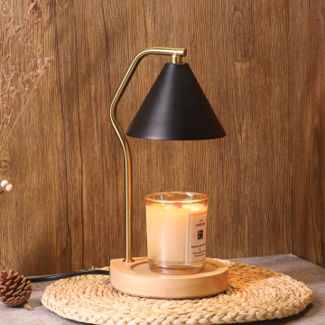 High Quality Wood Base Candle Warmer Lamp with Adjustable Switch - Factory Wholesales