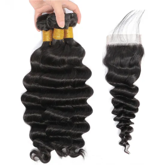 Wholesales 150 Density 18 Inch Raw Hair Mink Brazilian Double Drawn Loose Deep Hair Bundles Human Hair
