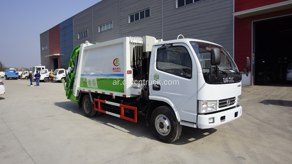 العلامة التجارية الجديدة Dongfeng 115HP 5cbm Trash Compactor Truck