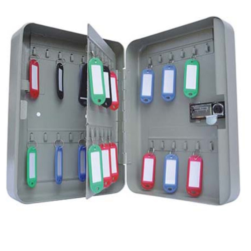 Key Lock Box Wall Mounted with Key Hooks