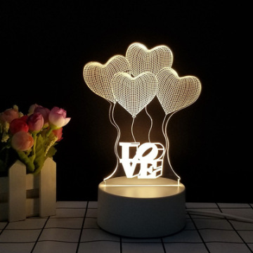 Creative Custom LED Nightlights - 3D Illusion Acrylic Table Lamp for Room Decor