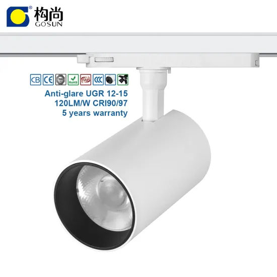 Professional Built-in Driver COB LED Track Spotlights Colorful for Art Galleries
