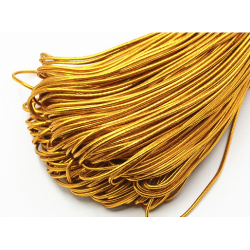 Custom 1mm diameter gold metallic cord wholesale