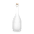 Langhals gefrostete Glasweinflaschen mit Korken