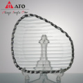 ATO Placas irregulares de carregador de vidro transparente para casamento