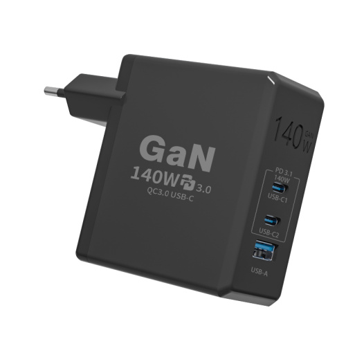 Hot Selling 140w 3 Ports Gan Type-c Charger Laptop Quick Charge Usb-c Pd Qc3.0 Wall Charger for phone for laptop