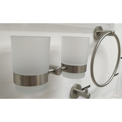 Stainless Steel Bathroom Accessories Bathroom 304 Stainless Steel Glass Toliet Brushed Holder Factory