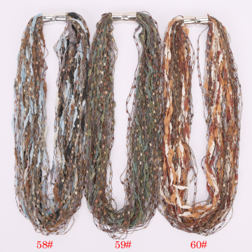 60 Color Magnetic Closure Confetti Necklace Scarf: Stylish Accessory with Versatile Wear