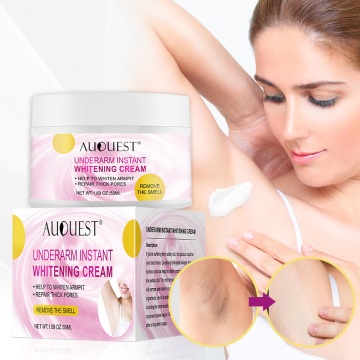Private Label Organic AuQuest Underarm Whitening Cream for Brightening and Spot Removal