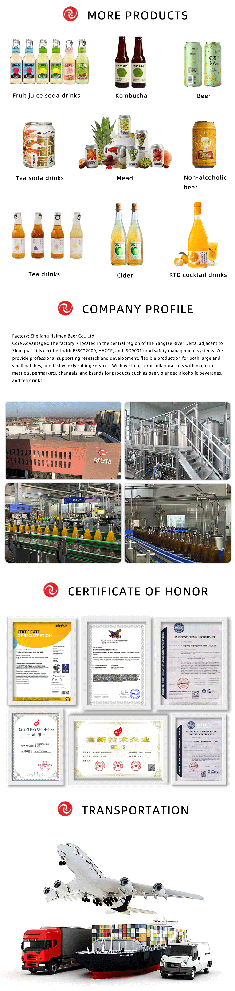 Fruit juice soda drinks