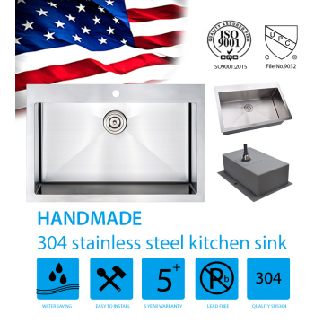 Sus 304 aka na 32 inch Topmount Sink
