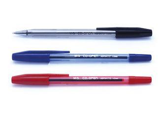 Smooth 1.0mm Ballpoint Pen / Colored Ballpoint Pens For Bus
