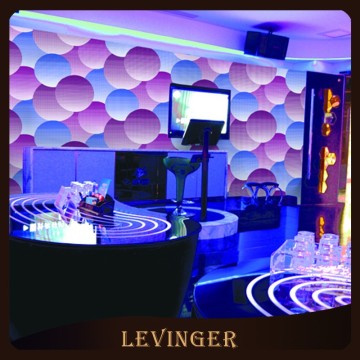 Levinger Decorative Purple Series Big Dot Style Wallpaper For Bar