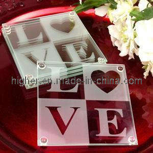 Love Glass Coaster