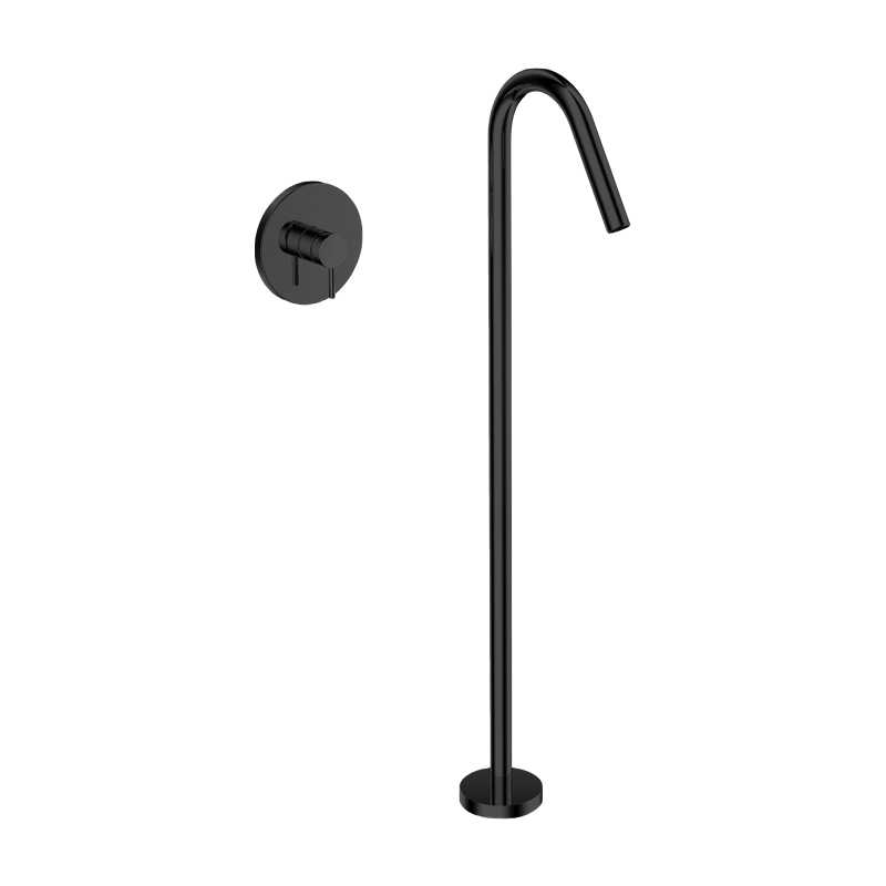 Single Lever Bath Or Basin Mixer Floor-standing For Concealed Installation