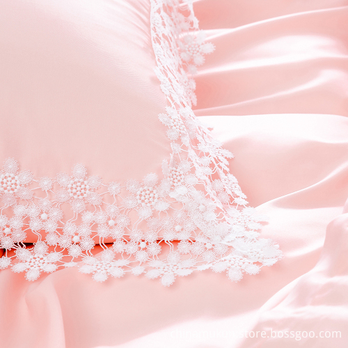 100% cotton bedding set wedding lace comforter set