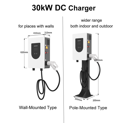 30KW 400V डीसी चार्जर ईयू मानक प्लग