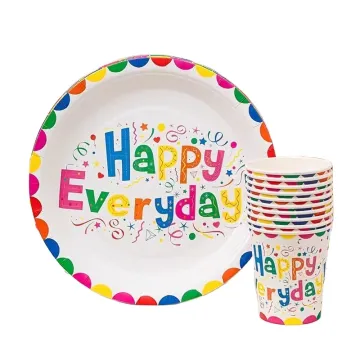 Amazon: Comprehensive Birthday Party Tableware Set including Disposable Custom Paper Plates, Balloons, Cups, and Dishes for Decoration