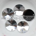 Deze 18 MM Crystal Silver Acrylic Flat Round Sequin Mirror Bead-accessoires