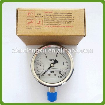 Direct manufacturer promotional dual pointer compound pressure gauge