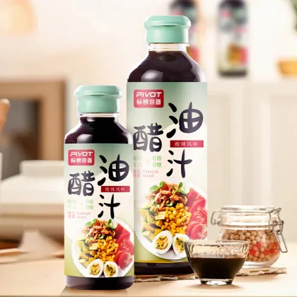 10oz to 19oz PET Food Grade Plastic Vinegar Soy Sauce Bottles