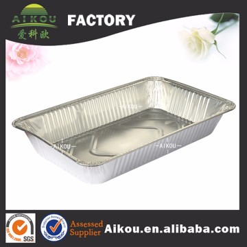 High quality wholesale large rectangular aluminum foil turkey container