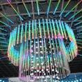 Luz de corda esférica LED RGB colorida para discoteca