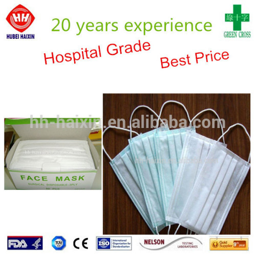 Machine making disposable hospital grade surgical face masks