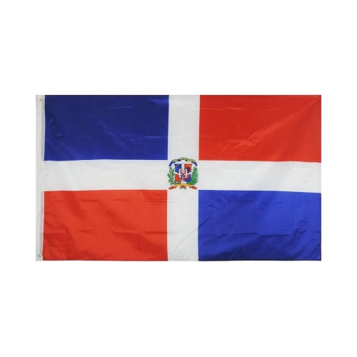 custom 3x5 Dominican flag with brass grommets