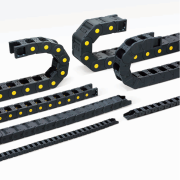 produce plastic cable chains, plastic nylon cable brackets, cable trays and flexible cable traction chains.