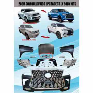 Hilux Vigo 2005-2010 Actualización Lexus 570 Body Kit para accesorios 4x4