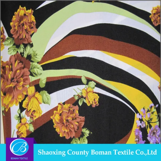 China supplier Latest design Flower Polyester print fabric for sofa