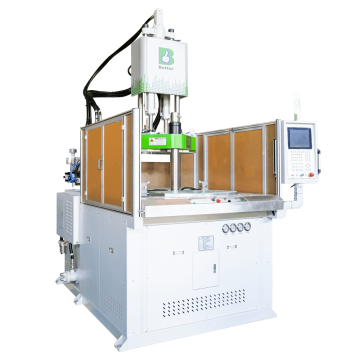 Vertical injection machine for plastic