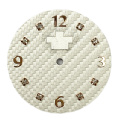 Dial de reloj de textura de tejido de Guilloche personalizado