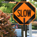 Engineer grade reflective aluminum slow sign