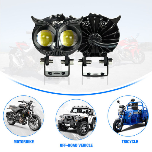 Liu HJG IP67 OEM ODM motorbike led spotlights Front Owl Led Motorcycle Fog Light for Cars Motorbike Off-road Truck