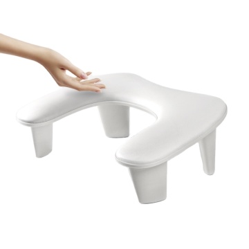 2024 cuscino per chiodo per chiodi per bracciola in pelle PU a forma di U per manicure di salone