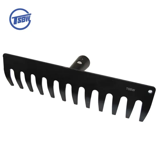 14T Long Wooden Handle Garden Landscape Farming Lawn Digging Leaf Hook Hand Rake