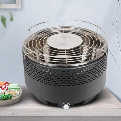 Portable Charcoal Grill Korean BBQ Griller Plate Grill Kamado