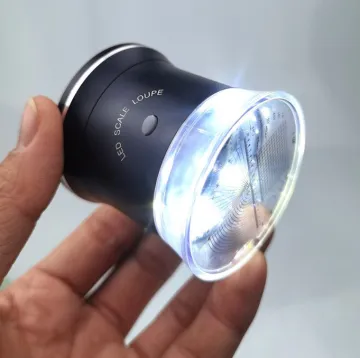 6 LED Magnifying Glasses with Light for Detailed Examination of Diamonds, Porcelain, Calligraphy, and Painting