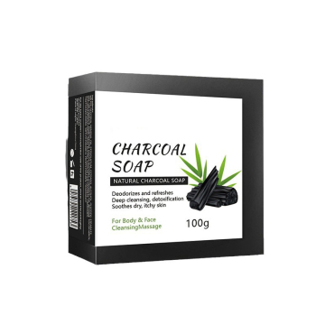 100G Natural Moisturizing Cleansing Charcoal Soap for Dry and Sensitive Skin