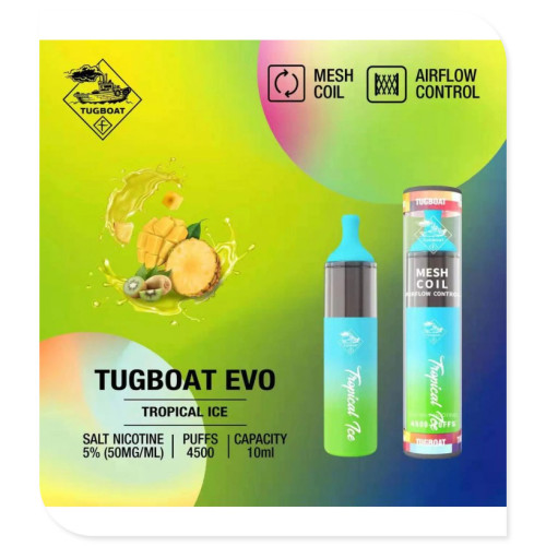 Tugboat Evo 4500 Puffs Vape descartável