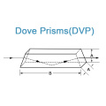 Dove Prism (BK7A или ультрафиолетовый кремнезем)