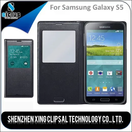 Smartphone Wallet Leather Case, Leather Wallet Stand Case for Samsung Galaxy S5 Sublimation leather case